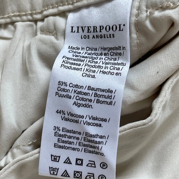 LIVERPOOL LOS ANGELES "Kelsey" Trousers in Cream/Roman Stone are NWT! Size 8/26 - Picture 9 of 11